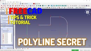 FreeCAD How To Polyline Tutorial For Beginner [upl. by Lasser340]