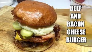 Beef And Bacon Cheeseburger Recipe [upl. by Enitsyrhc]