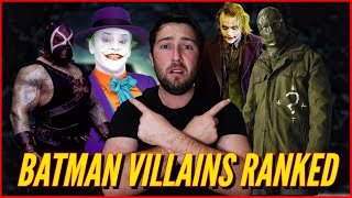 Batman Villains Ranked [upl. by Suzy]