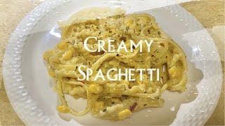 1 Cooking Vlog  Creamy Spaghetti Recipe  Pasta Style Spaghetti [upl. by Nodnorb53]