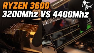 라이젠 3600 메모리 비교 3200mhz vs 4400mhz 어떤 차이가 있을까 [upl. by Liagibba420]