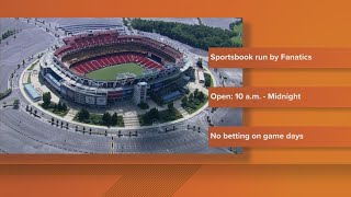 Washington Commanders open sports book inside FedEx Field [upl. by Rebor]