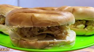 Make Tuna and Onions Bagel Sandwich  onion chopper demo [upl. by Steinke]