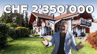 TOUR durch ein UNGLAUBLICHES 235 Mio Landhaus in der Nähe des Hallwilersees  Immobilien Schweiz [upl. by Ellerad575]