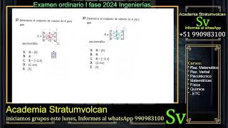 Examen ordinario UNSA I fase 2024 ingenierías [upl. by Thorlay]