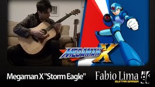 Megaman X quotStorm Eaglequot on Acoustic Guitar by GuitarGamer Fabio Lima [upl. by Irneh685]