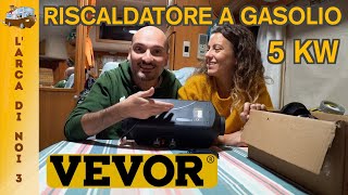 Montiamo sul camper il riscaldatore a gasolio 🔥 VEVOR 5KW 🔥 [upl. by Aztirak]