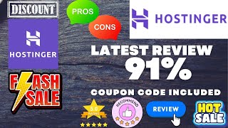 Hostinger Review 2025  Pros amp Cons  91 Coupon Code Discount [upl. by Dyal148]