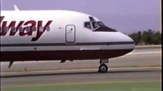 Midway Airlines MD87 at LAX [upl. by Enortna]