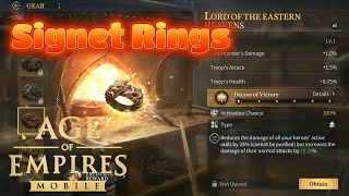 age of empires mobile  All about signet Rings [upl. by Annej105]