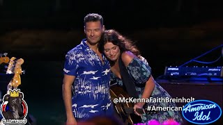 Mckenna Faith Breinholt Full Performance amp Comments  Top 24 American Idol 2024 Disneys [upl. by Enrev]