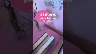 3 libros para leer en 24h🩷  booktube libros librosrecomendados [upl. by Gapin]