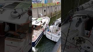 🛥️ Vlissingen Netherlands🇳🇱 Sluicebox TravelwithHugoF boatlock sluicebox sluice sluis [upl. by Ylrebnik15]