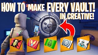 How To Make AGENCY VAULTS In Fortnite Creative [upl. by Aiuqram725]