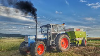 EICHER Traktoren bei der HEUERNTE 2016  Ballen pressen mit Claas Quadrant 1200RC [upl. by Hagai240]