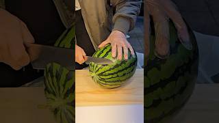 Must Try Fresh Korean Watermelon Juice  fruit cutting skills shortsvideo [upl. by Yrak]