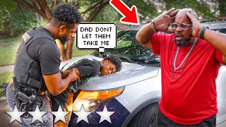 GETTING ARRESTED PRANK ON DAD I RAN🙀 [upl. by Drabeck]