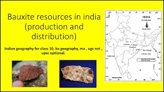 Bauxite ore  mineral resources in india  production and distribution [upl. by Yenffad559]