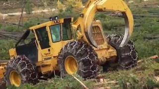 630E skidder Dickinson Logging [upl. by Yelah]