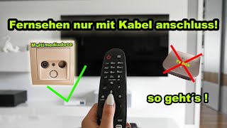 FERNSEHEN NUR ÜBER DEN KABEL ANSCHLUSS OHNE ZUSATZ GERÄTE   SO GEHT´S  ANLEITUNG  FACTOREM [upl. by Tillie]