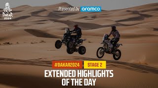 Extended highlights of Stage 2 presented by Aramco  Dakar2024 [upl. by Afatsum227]