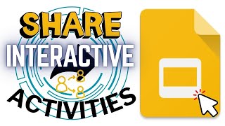 Create and Share an Interactive Activity in Google Slides Copy Link [upl. by Yragerg]