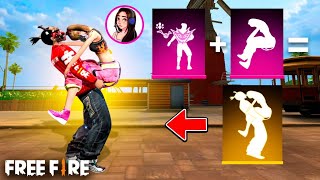 RETO ENTRE A LA ZONA SOCIAL PARA HACER EMOTES De DUO CON MI EX NOVIA NENA FLOW  VOLVIMOSFREE FIRE [upl. by Pesvoh]