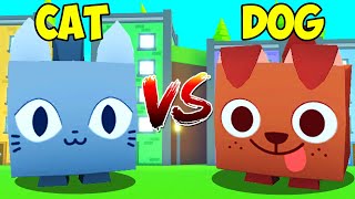 CATS ONLY VS DOGS ONLY in Roblox Pet Simulator X [upl. by Sidky]