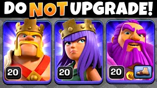 Proof Heroes are NOT Worth Upgrading Clash of Clans [upl. by Anitsirhk]