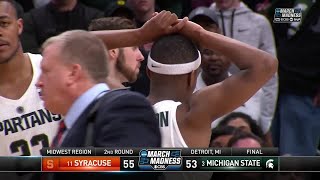 Syracuse takes down Michigan State to advance to the Sweet 16 [upl. by Bred434]