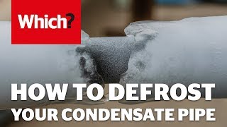 How to defrost your condensate pipe [upl. by Airdnoed]