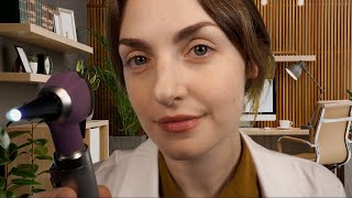 ASMR Doctor  Thorough and Gentle Ear Exam Soft Spoken [upl. by Donough]