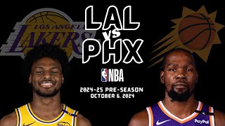 Los Angeles Lakers vs Phoenix Suns Full Game Highlights  Oct 6 2024  202425 NBA PreSeason [upl. by Lontson]