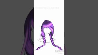 How to draw hair in ibispaint x 😱 shortsfeed shorts hairdrawing drawing [upl. by Peltz97]