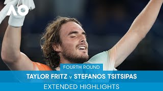 Taylor Fritz v Stefanos Tsitsipas Extended Highlights 4R  Australian Open 2022 [upl. by Luisa623]