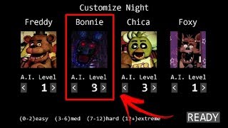 ignited Bonnie TJOC R In FNaF 1 Mod [upl. by Lesoj]