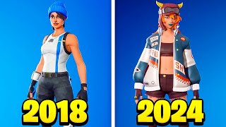 A EVOLUÇÃO DAS SKINS DO PLAYSTATION NO FORTNITE [upl. by Morice]