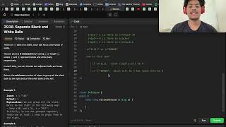 2938 Separate Black and White BallsCppInterview ProblemOptimised Approach [upl. by Fabri]