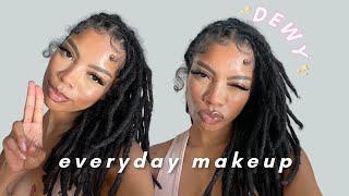 ✨DEWY✨ everyday makeup look  therealcholey [upl. by Surazal745]