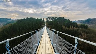 Geierlay  Hängeseilbrücke  Germany [upl. by Htebharas738]