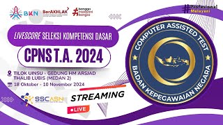 Livescore Seleksi Kompetensi Dasar CPNS 2 November 2024 Sesi 4  Tilok UIN Medan [upl. by Siuqram]