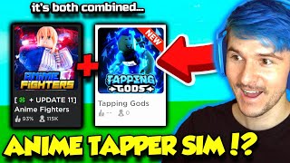 This Game Is ANIME FIGHTERS SIMULATOR Mixed With TAPPING GODS Roblox [upl. by Emelin]