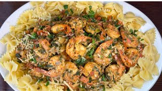 Bow Tie Pasta And Shrimp [upl. by Edva]