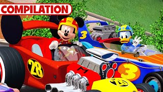 Mickey Mouse Compilation 🐭🏁  6 Full Episodes  Mickey and the Roadster Racers  disneyjr [upl. by Sumer134]