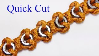 Hex Nut Paracord Bracelet  Quick Cut [upl. by Phionna]