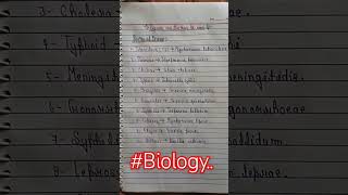 Disease aur bacteria ke naam biology shorts [upl. by Ellerrad]