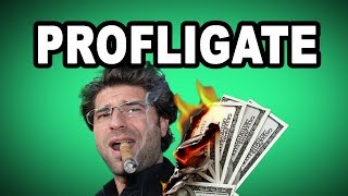 💸 Learn English Words  PROFLIGATE  Meaning Vocabulary with Pictures and Examples [upl. by Swann]