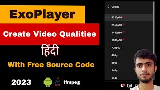 Create ExoPlayer Multiple Video Qualities  Create m3u8 hls streaming url for Exoplayer [upl. by Nitas263]