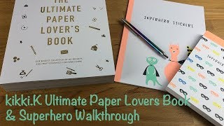 kikkiK Ultimate Paper Lovers Book  Superhero Range Walkthrough [upl. by Gerti]