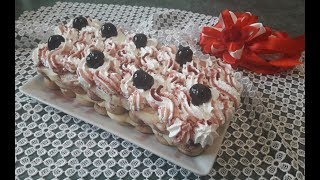 TIRAMISU CON CREMA PASTICCERA E AMARENE SCIROPPATE [upl. by Divadnhoj]